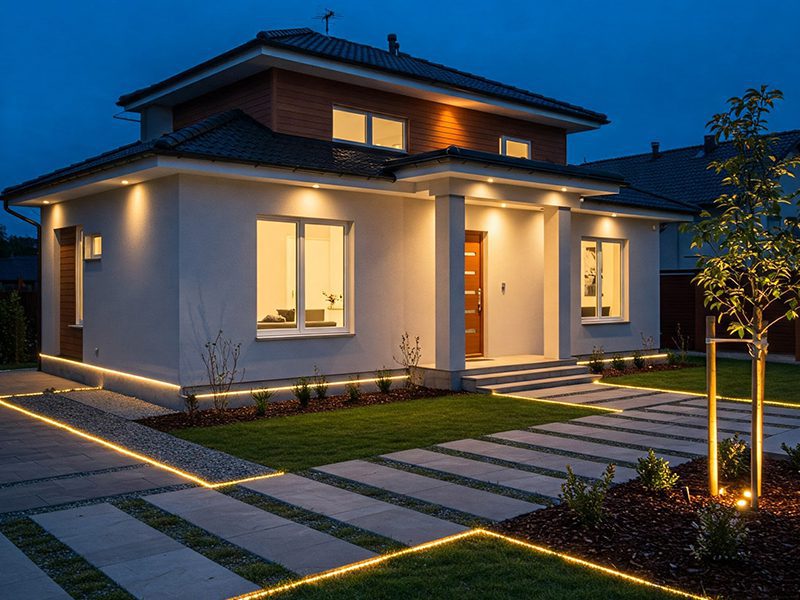 Example diagram of villa LED lighting scheme