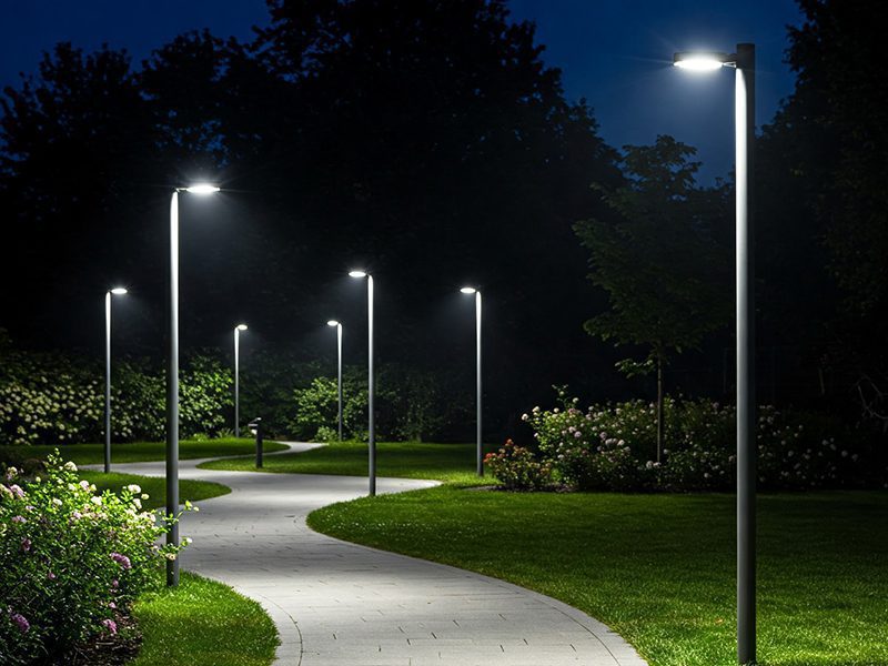 Outdoor park LED downlight lighting example picture