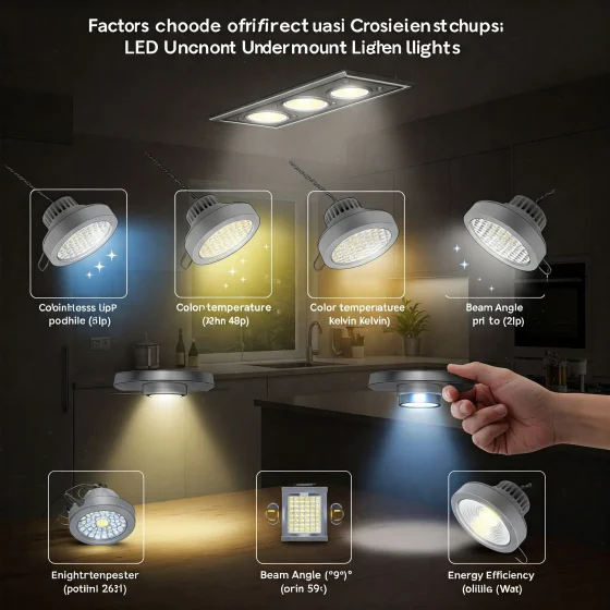 Choosing precision LED undermount lights: energy efficiency and lifespan