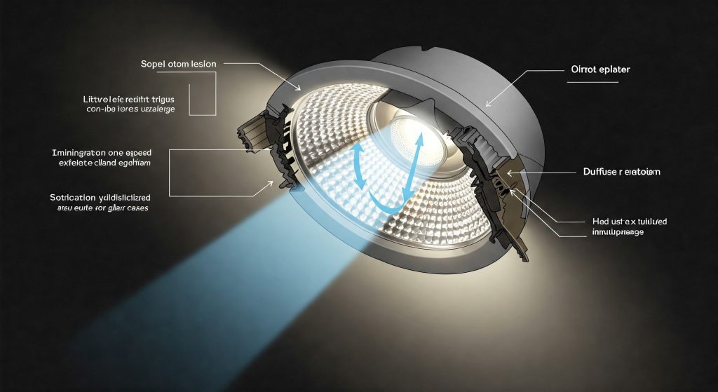 How Anti-Glare Downlights Work