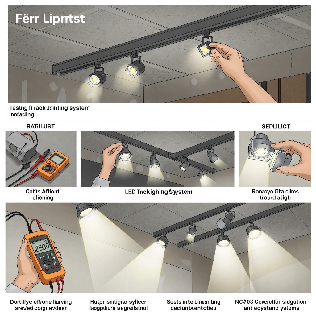 How to test and adjust LED track lighting system