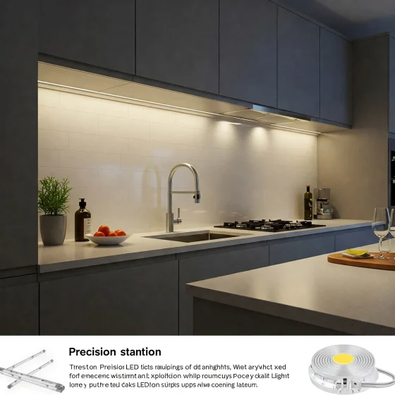 Precision LED undermount lights: energy efficiency and bright task lighting