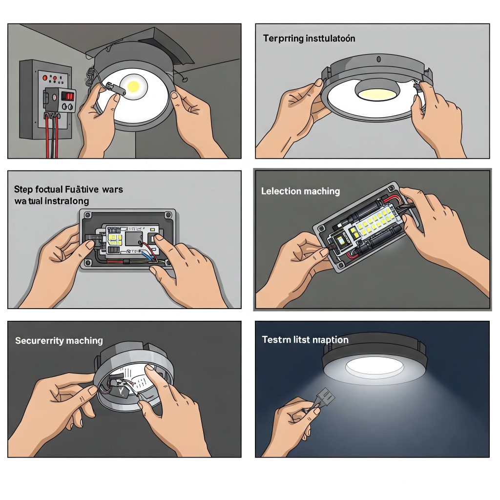 Step-by-step guide to installing LED light fixtures correctly