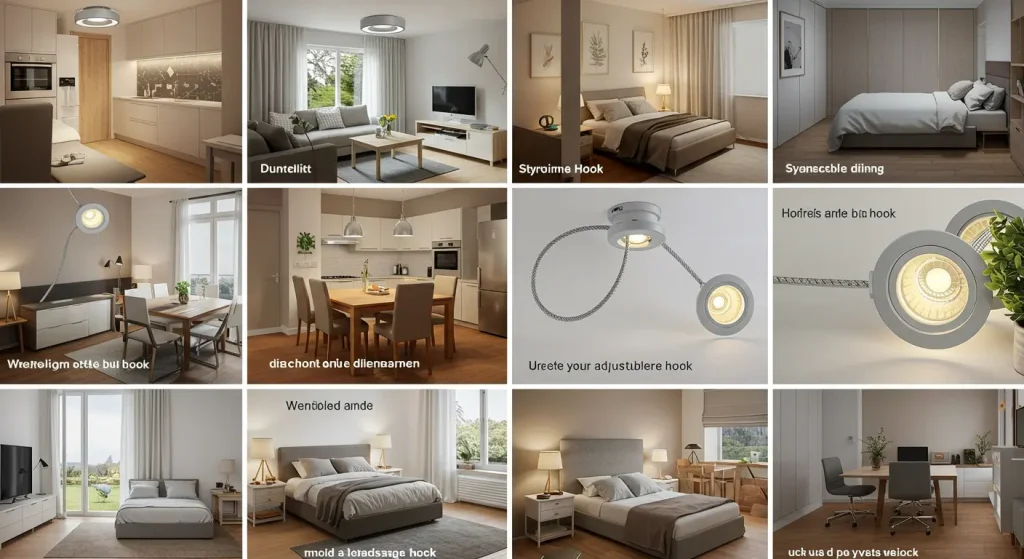 Downlights with cable hook: versatile lighting for home interiors