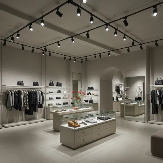 DALI LED Track Lighting System for Boutique Retail Stores