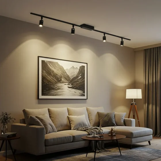 Living Room 2700K 1 Phase LED Tracklighting