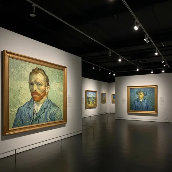 Van Gogh Exhibition Hall adopts COB LED Track light system