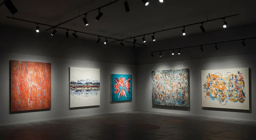 Architectural Track Lighting Systems for Framed Art and Canvases