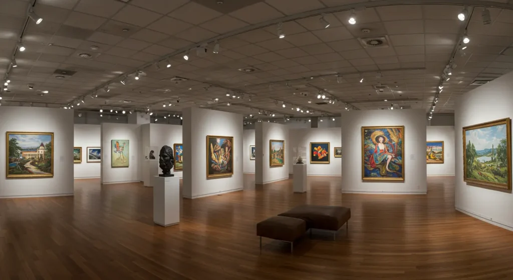 Commercial-Grade Track Lighting System for Art Exhibitions