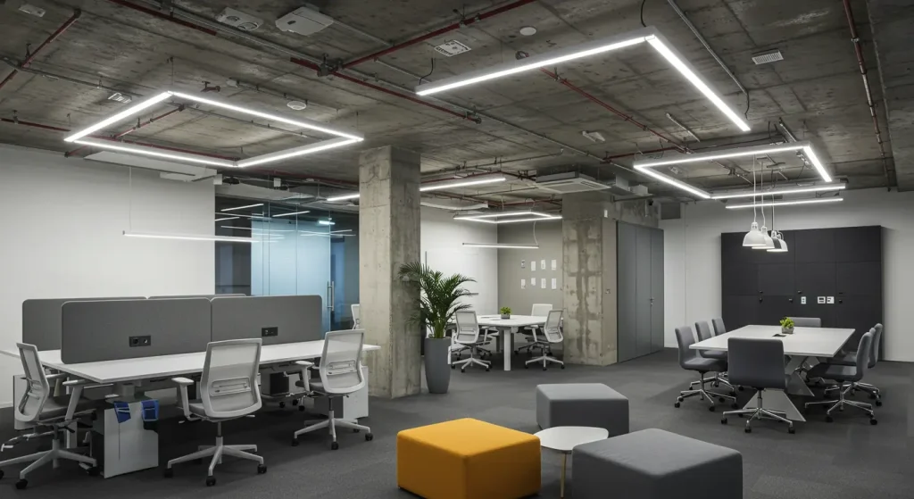 Energy-Efficient Lighting Fixtures for Open-Plan Office Spaces