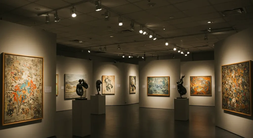 High-Precision Spotlights for Curated Art Gallery Displays