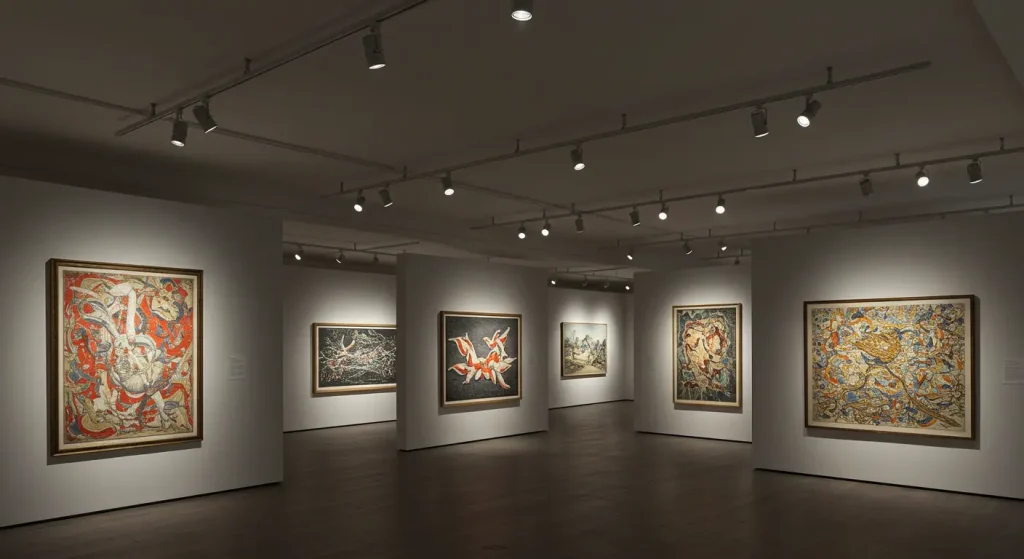 Professional Artwork Lighting Solutions with Adjustable Track Heads