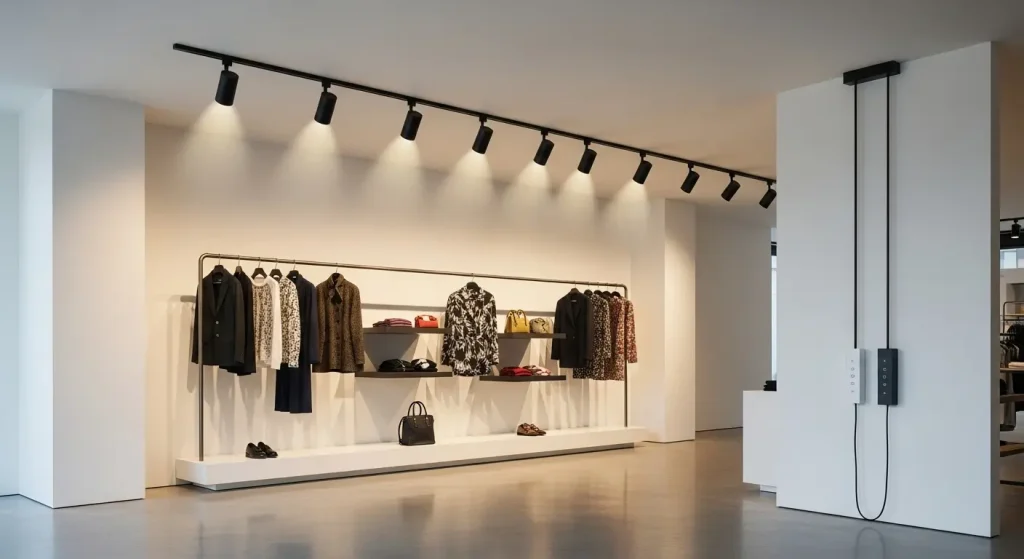 3 Circuit Dimmable Track Lighting for Commercial Flexibility