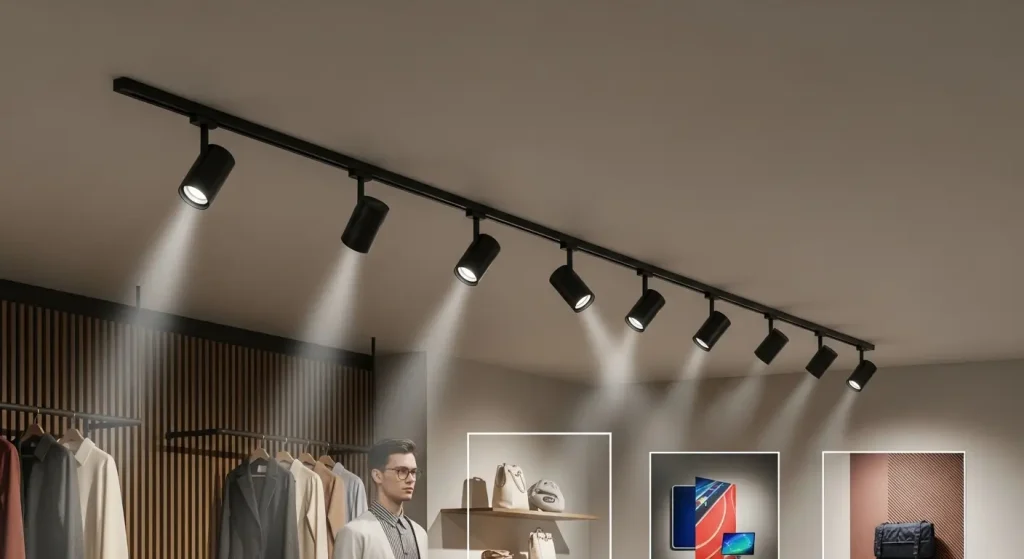 48V Dimmable Track Lighting System for Modern Commercial Spaces