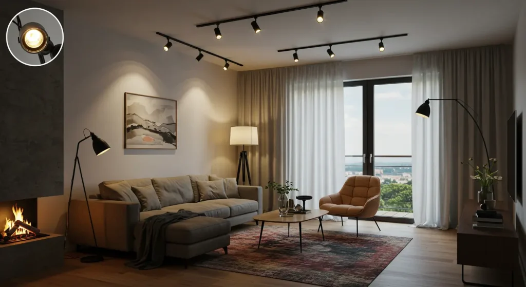 Ambient Dimmable Track Light for Home Décor