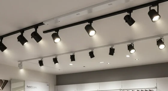 Comfortable Lighting Solution with UGR19 Dimmable Track Fixtures