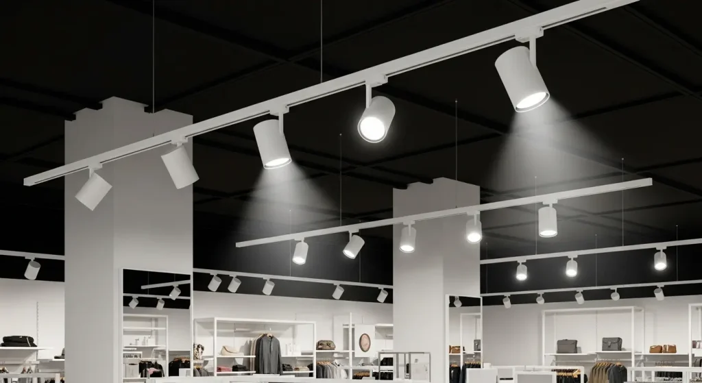 Commercial Lighting Solution Using High CRI Track Lights