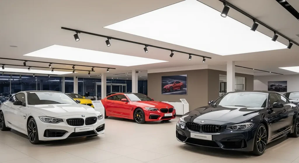 Commercial Magnetic Track Fixtures Designed for Car Exhibitions