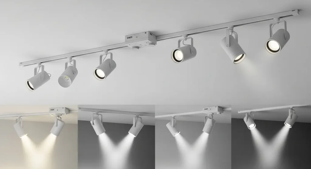 DMX-Controlled Track Lighting Solution for Commercial Projects