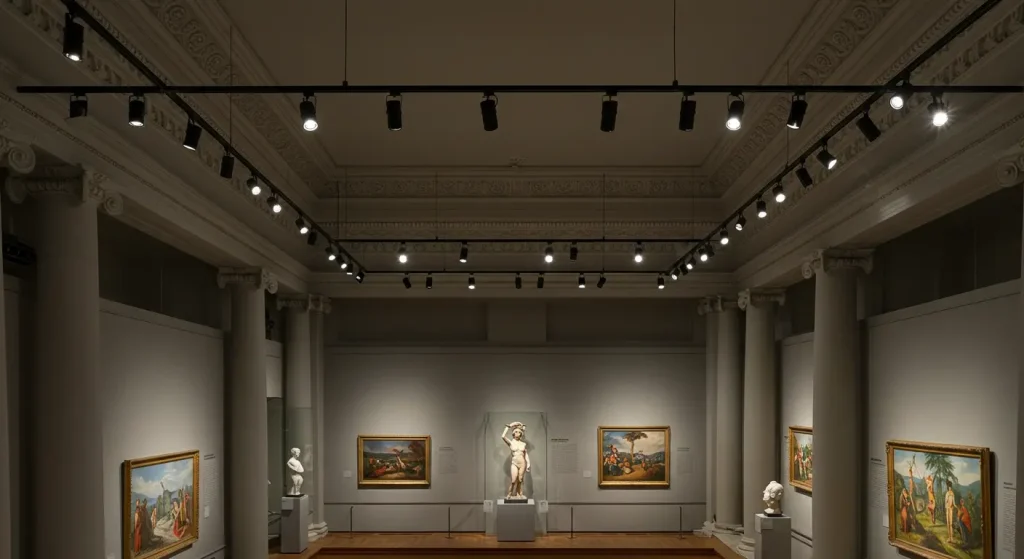 Dimmable LED Track Lighting for Museums