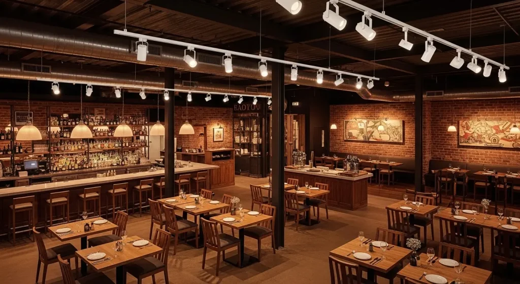 Dynamic Scene Lighting with DMX Dimmable Track Fixtures
