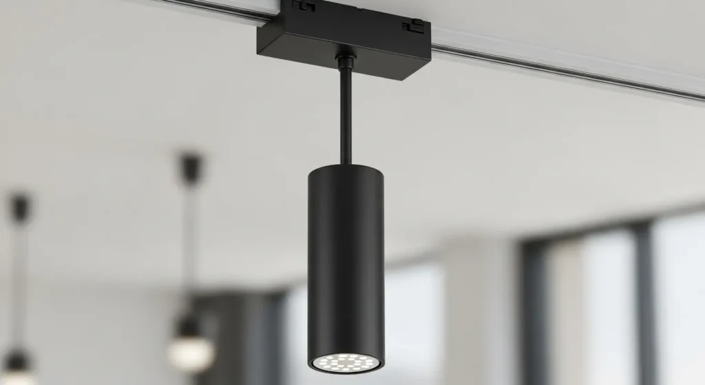 Elegant Suspended Dimmable Track Light Solution for Retail Stores