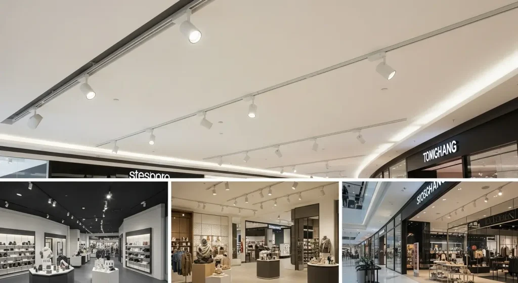 Energy-Efficient Surface-Mounted Dimmable LED Track Fixtures