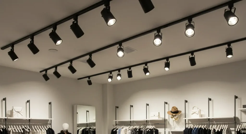 Energy-Saving 0-10V Track Light Fixtures for Retail Environments
