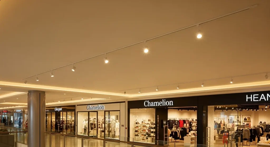Flexible Surface Track Lighting Design for Retail Environments