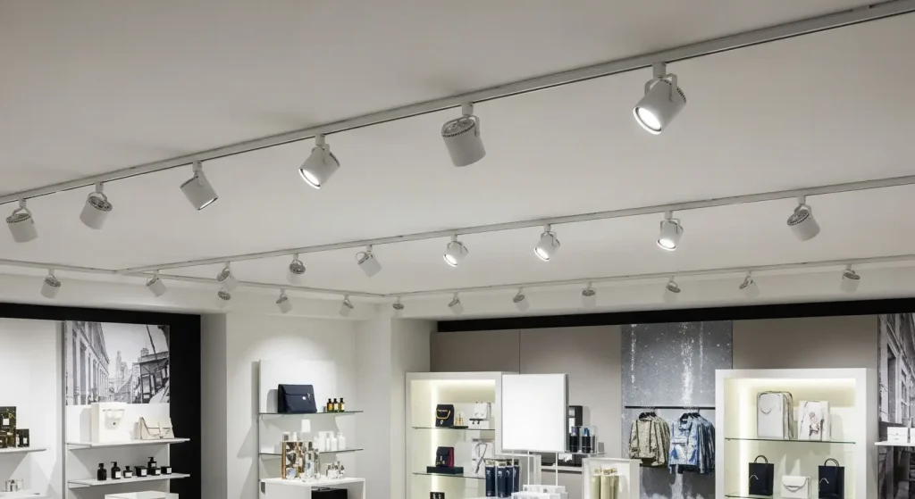 High-Lumen Wide Beam Track Light for General Area Coverage