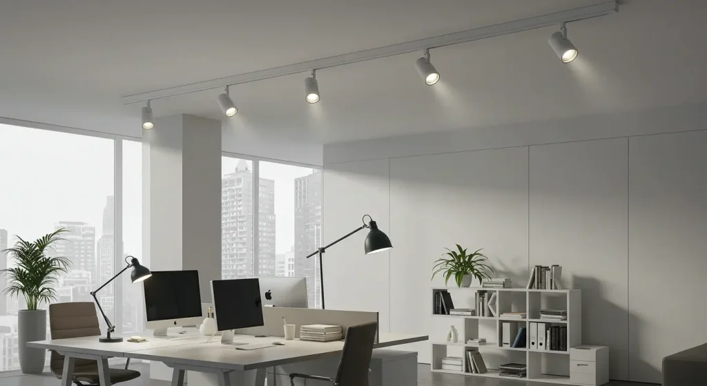 Modern Dimmable Track Light for Offices