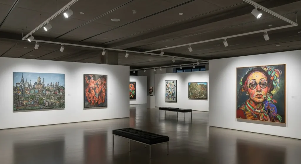 Precision Beam Dimmable Track Spotlight for Gallery Lighting