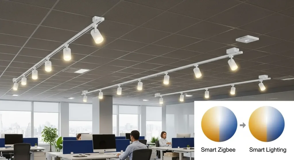 Remote-Controlled Dimmable Track Lighting Solution via Zigbee