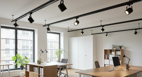 UGR19 Dimmable Track Light for Glare-Free Office Environments