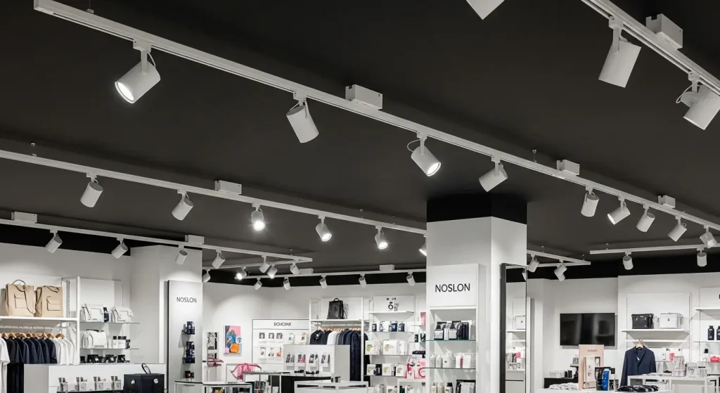 Wide Angle Track Lighting Solution for Large Business Spaces