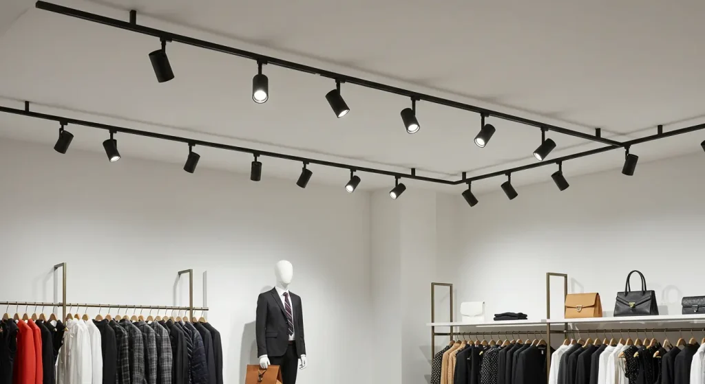Wireless Dimmable Track Light System for Business Interiors