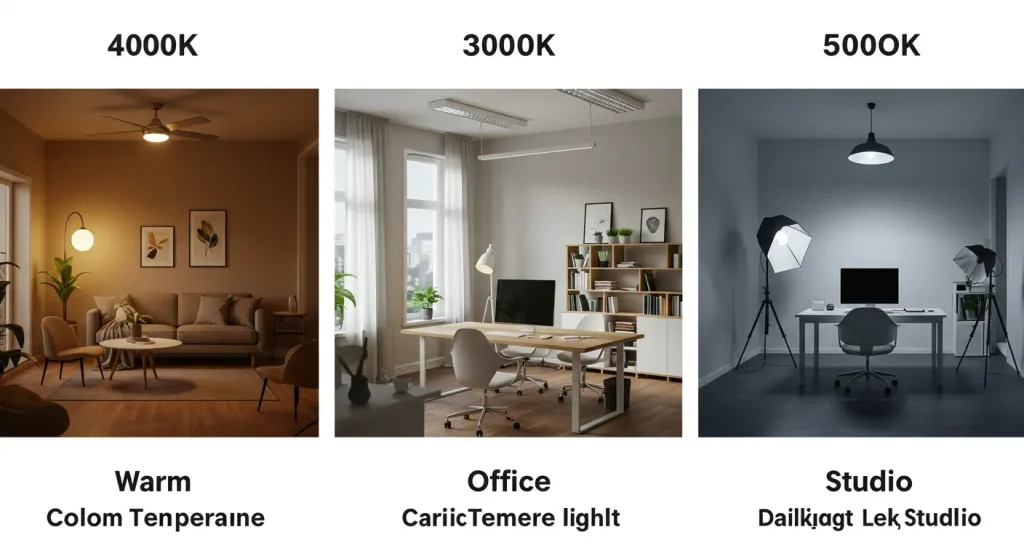 4000K vs 3000K vs 5000K Color Temperature Comparison
