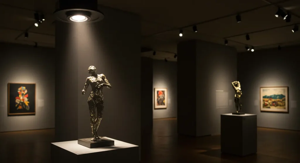 Adjustable Downlight for Gallery and Museum Use