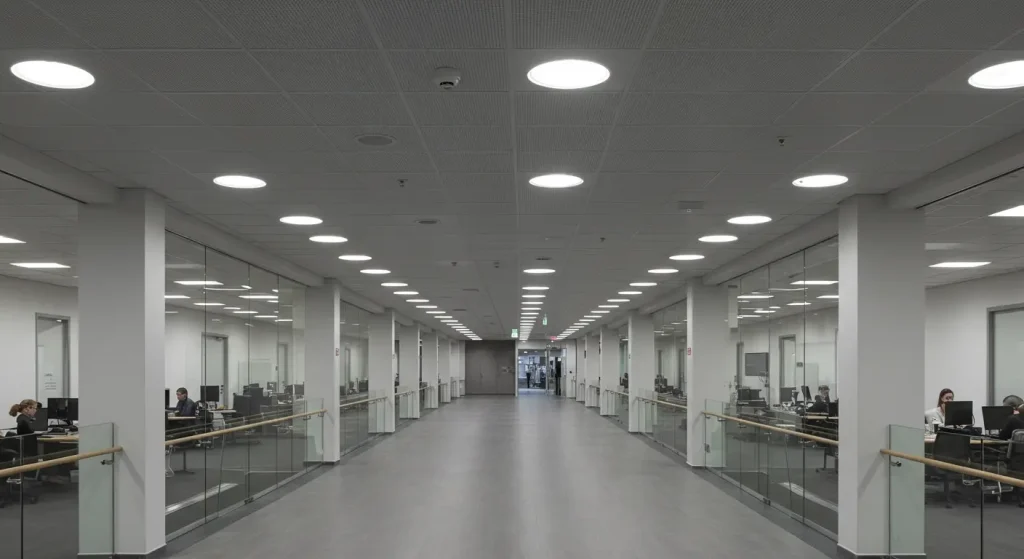 Anti-Glare Recessed Downlight for Offices