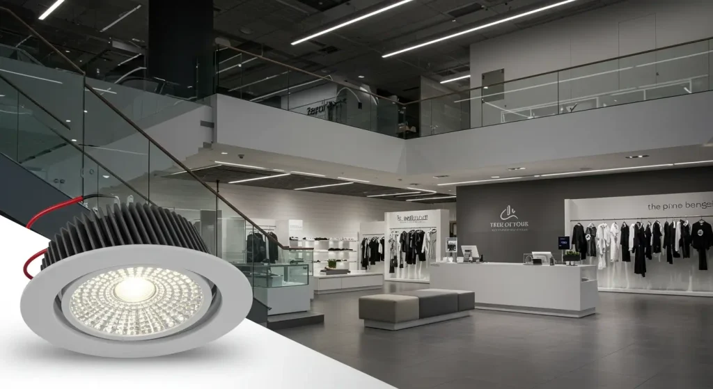 COB LED Downlight is used in commercial scenarios