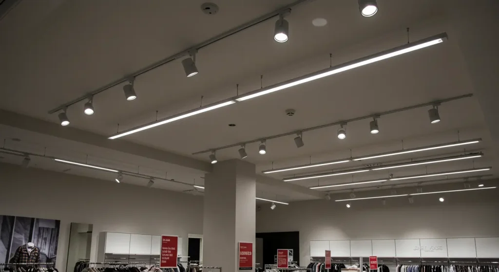 Energy-Efficient LED Track Lighting for Shops