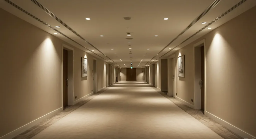 Hotel Recessed Downlight for Hallway Use