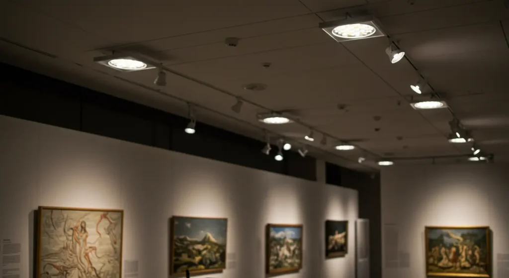 Modern LED Museum Downlight for Art Exhibits