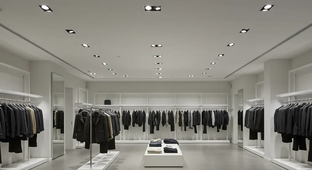 Modern Retail Downlights for Clothing Stores