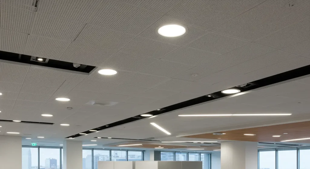 Recessed Office Downlight Enhancing Ceiling Design