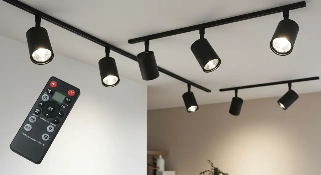 Commercial indoor track lights with remote control