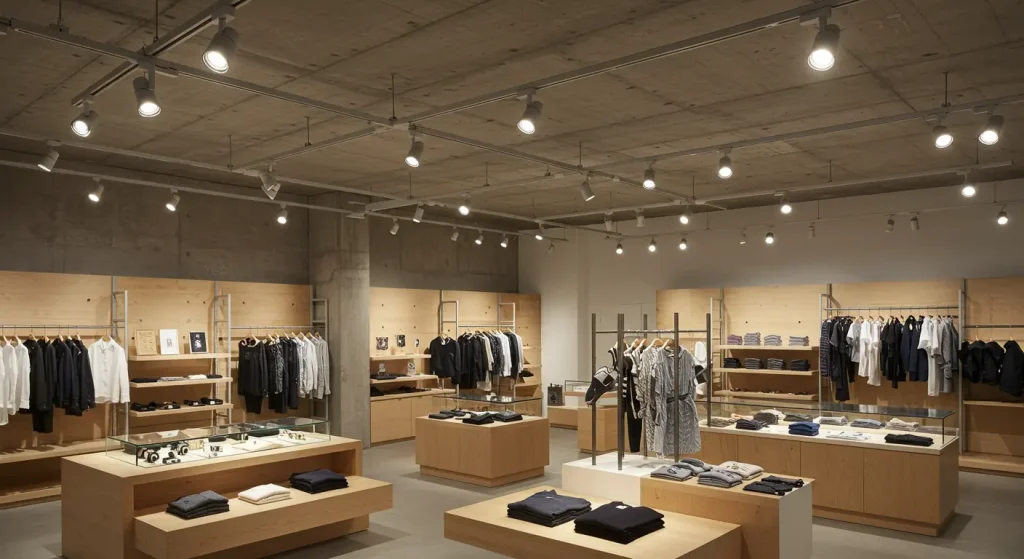 Stylish Low Voltage Track Lighting for Retail