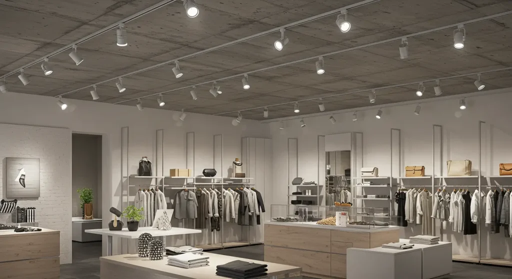 Adjustable Smart Magnetic Track Light for Retail Stores