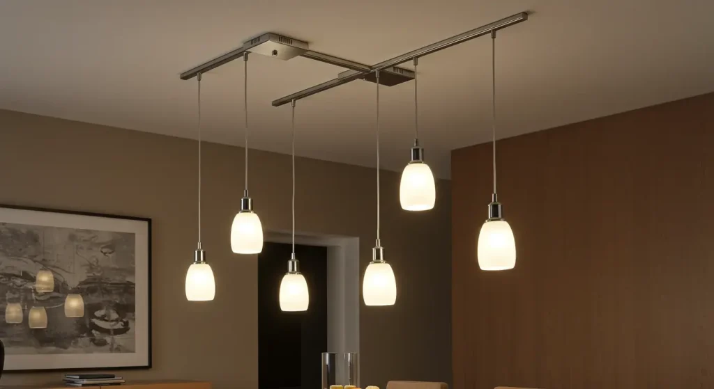 Modern Magnetic Track Pendant Light Design