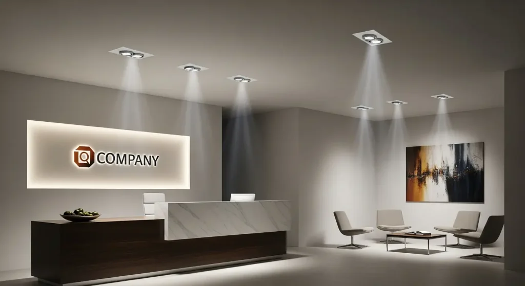 Sleek Surface-Mount Adjustable Spotlight
